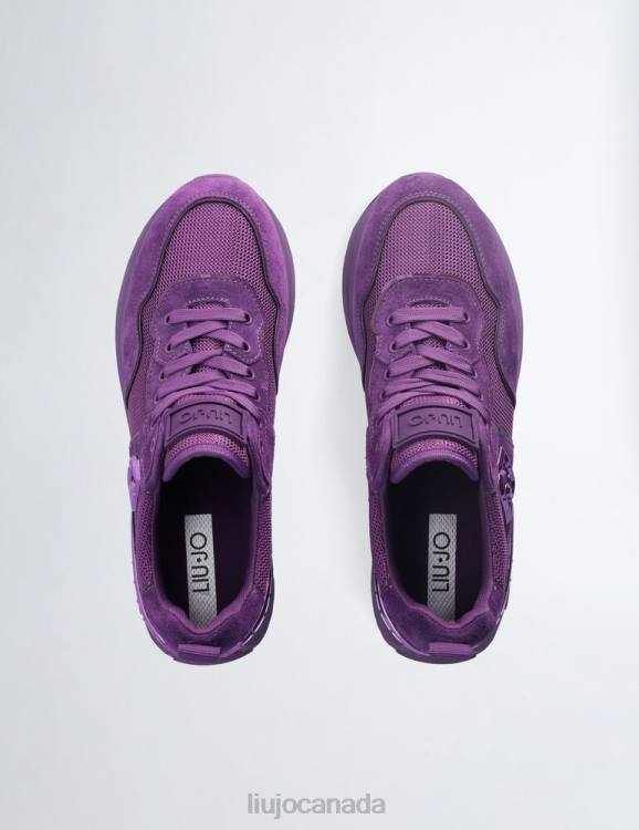 Shoes Liu Jo Suede And Mesh Platform Sneakers Women F6061985
