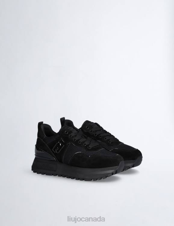 Shoes Liu Jo Suede And Mesh Platform Sneakers Women F6061989