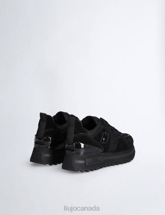 Shoes Liu Jo Suede And Mesh Platform Sneakers Women F6061989