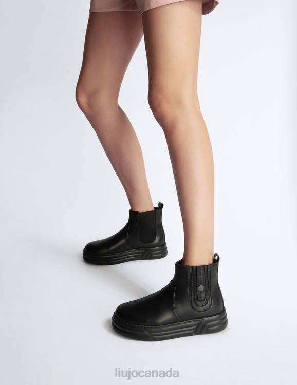 Shoes Liu Jo Total Black Boot Sneakers Women F6061731