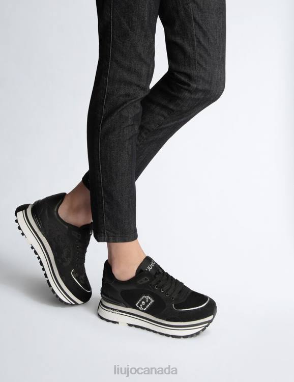 Shoes Liu Jo Velvet Platform Sneakers Women F6061896