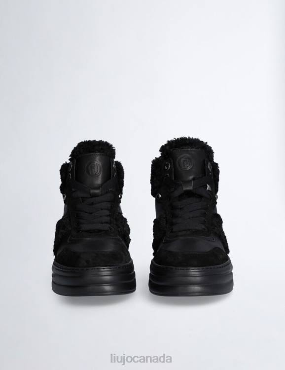 Shoes Liu Jo Warm-Effect Leather Basketball Sneakers Women F6061735