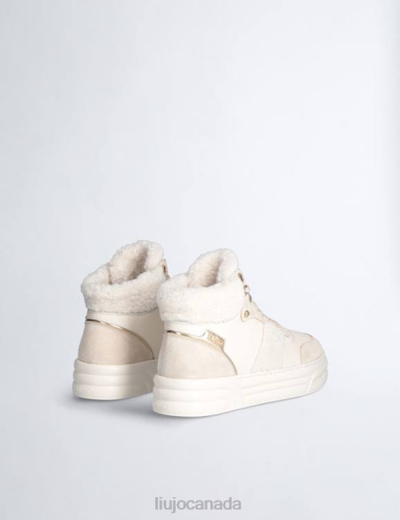 Shoes Liu Jo Warm-Effect Leather Basketball Sneakers Women F6061797