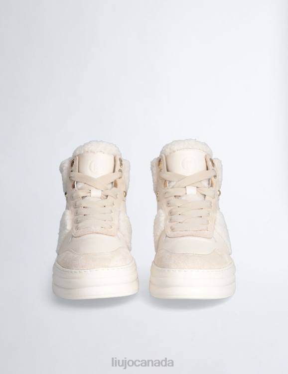 Shoes Liu Jo Warm-Effect Leather Basketball Sneakers Women F6061797