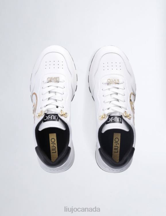 Shoes Liu Jo White Platform Sneakers With Sequinned Logo Women F6061885