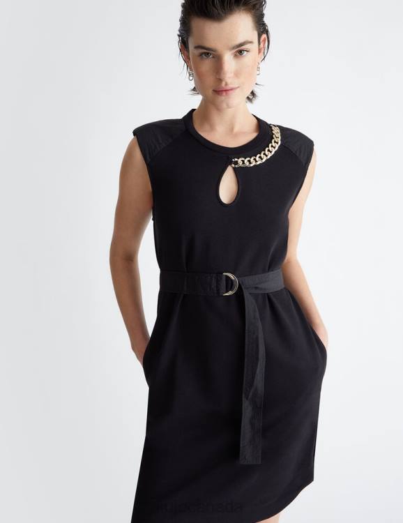 Clothing Liu Jo Fleece Dress With Chains Women F606897