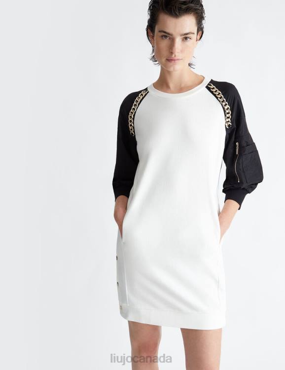 Clothing Liu Jo Fleece Dress With Chains Women F606960