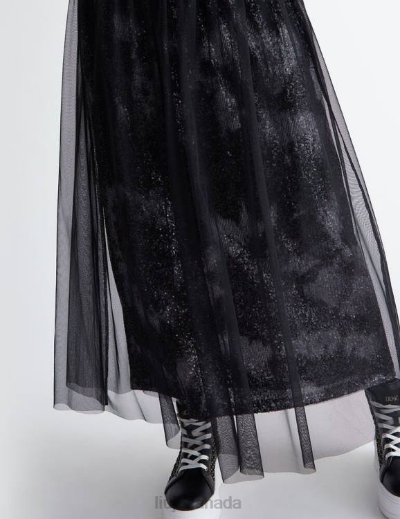 Clothing Liu Jo Jersey Skirt With Sequins Women F606850