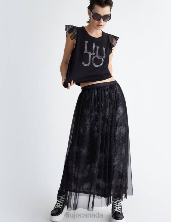 Clothing Liu Jo Jersey Skirt With Sequins Women F606850