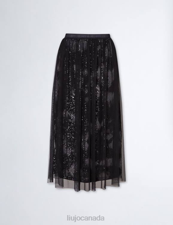 Clothing Liu Jo Jersey Skirt With Sequins Women F606850