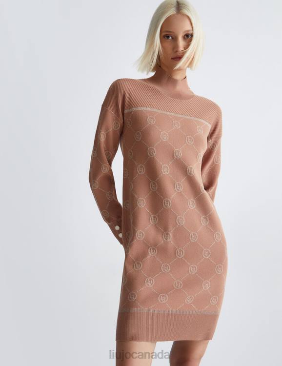 Clothing Liu Jo Knit Dress With Logo Women F6061228