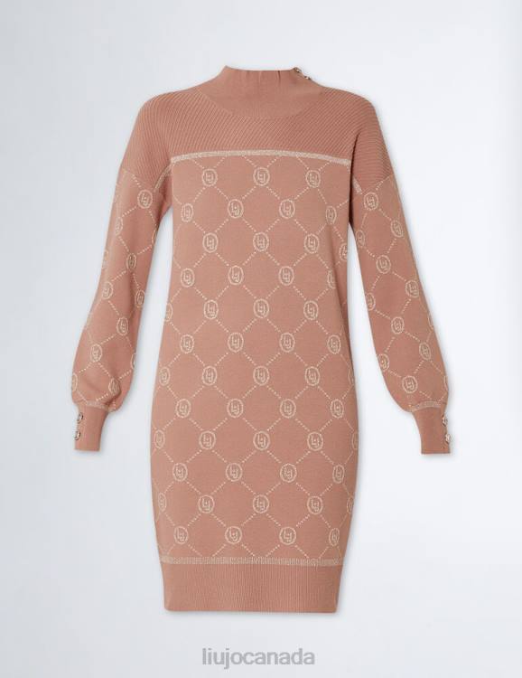 Clothing Liu Jo Knit Dress With Logo Women F6061228