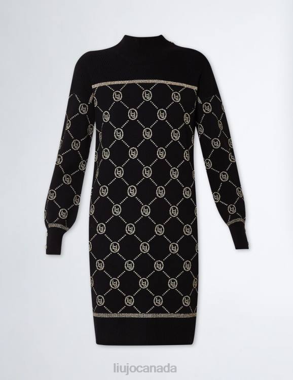 Clothing Liu Jo Knit Dress With Logo Women F606783