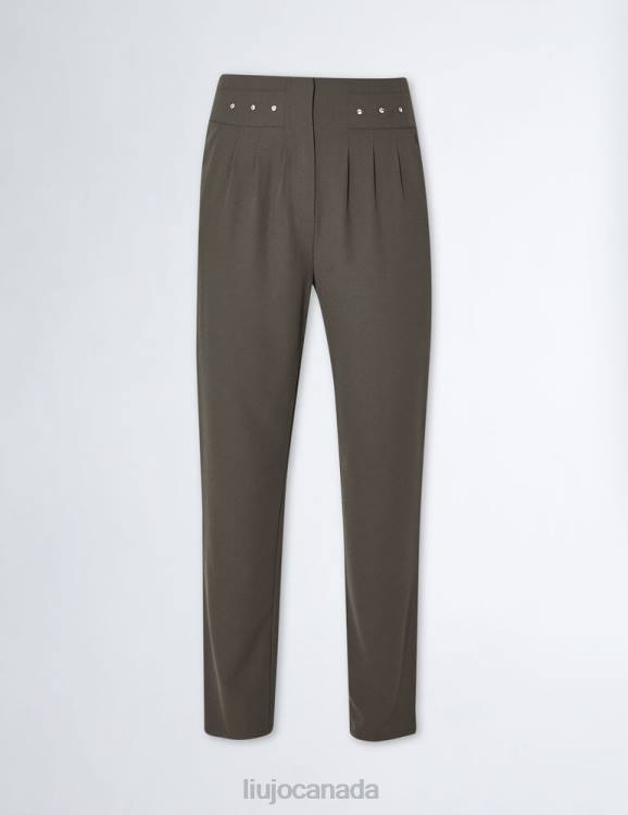 Clothing Liu Jo Better Trousers With Rhinestones Women F6061184