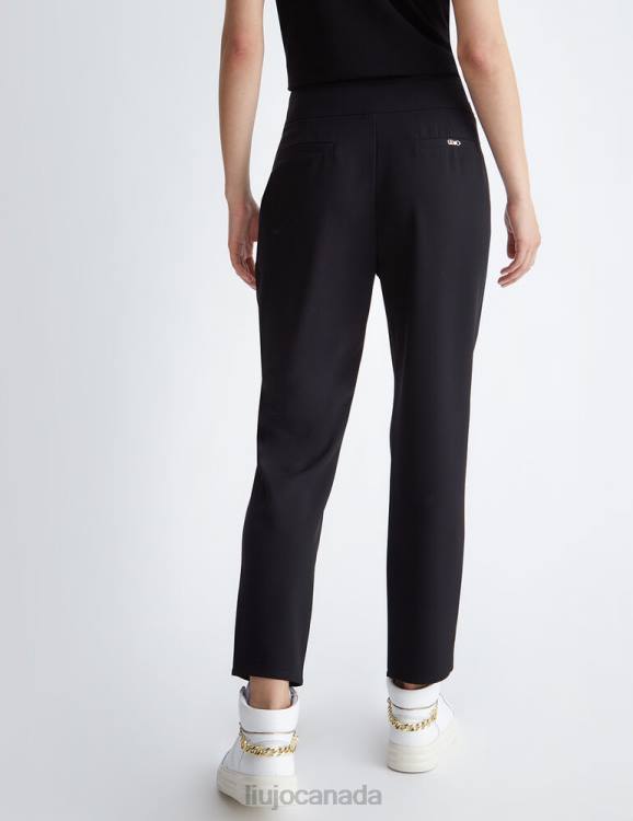Clothing Liu Jo Better Trousers With Rhinestones Women F606957