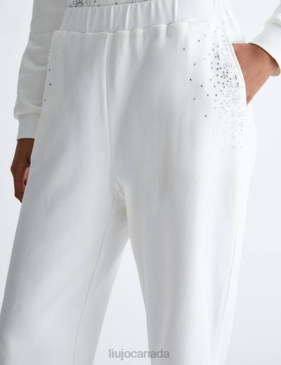 Clothing Liu Jo Jersey Trousers With Rhinestones Women F6061165