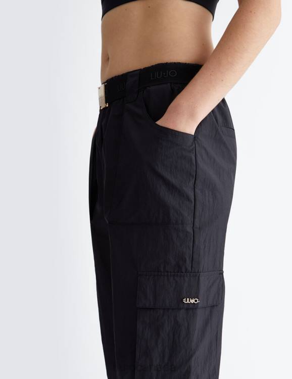 Clothing Liu Jo Nylon Trousers With Belt Women F606589