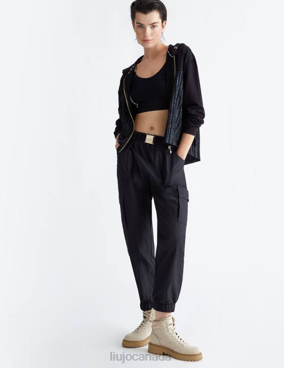 Clothing Liu Jo Nylon Trousers With Belt Women F606589