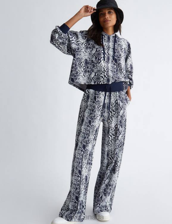 Clothing Liu Jo Trousers With Python Print Women F606337