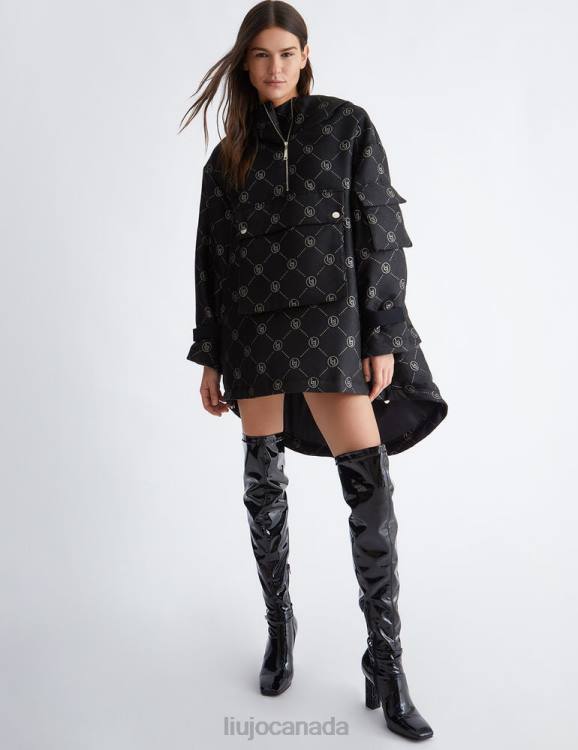 Clothing Liu Jo Jacquard Anorak With Logo Women F606154