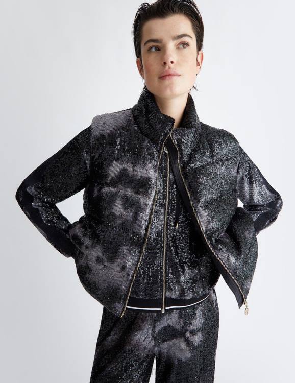 Clothing Liu Jo Padded Vest With Sequins Women F6061073