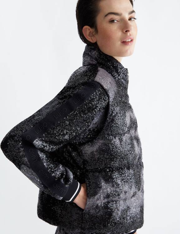 Clothing Liu Jo Padded Vest With Sequins Women F6061073