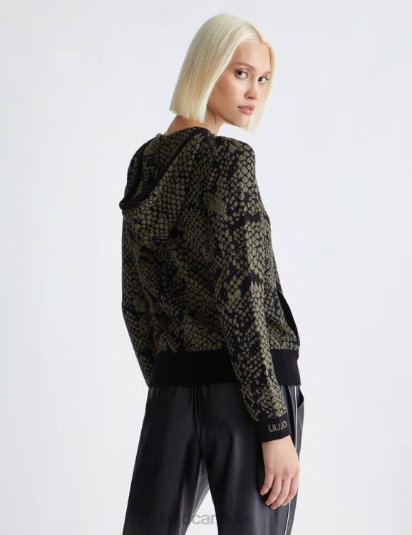 Clothing Liu Jo Eco-Friendly Jacquard Sweater With Zip Women F606365