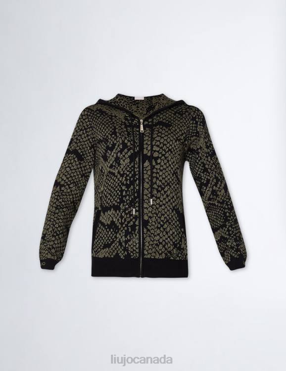 Clothing Liu Jo Eco-Friendly Jacquard Sweater With Zip Women F606365