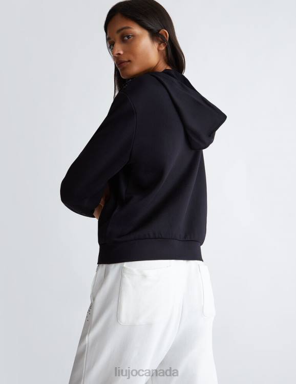 Clothing Liu Jo Hooded Sweatshirt With Gemstones Women F606233