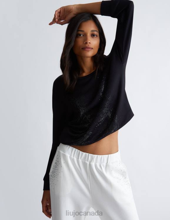 Clothing Liu Jo Sweatshirt With Rhinestones Women F606831