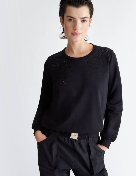 Clothing Liu Jo Sweatshirt With Rhinestones Women F606898