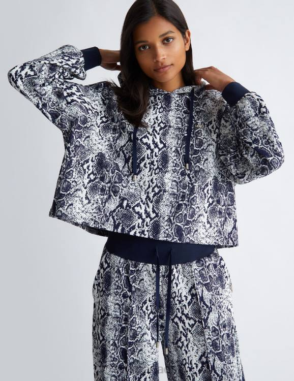 Clothing Liu Jo Sweatshirt With Snakeskin Print Women F606385