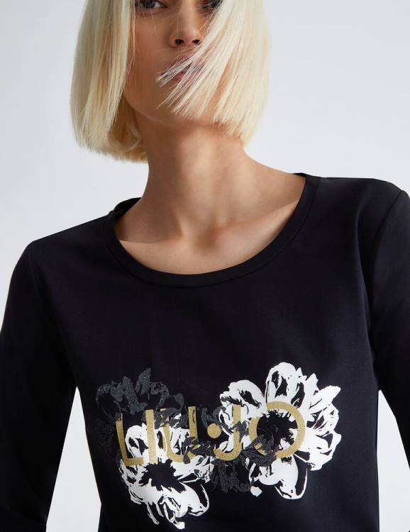Clothing Liu Jo Eco-Friendly T-Shirt With Floral Print Women F6061065