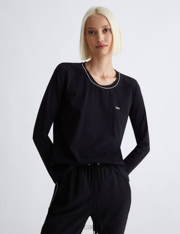 Clothing Liu Jo Eco-Friendly T-Shirt With Gemstones Women F606921