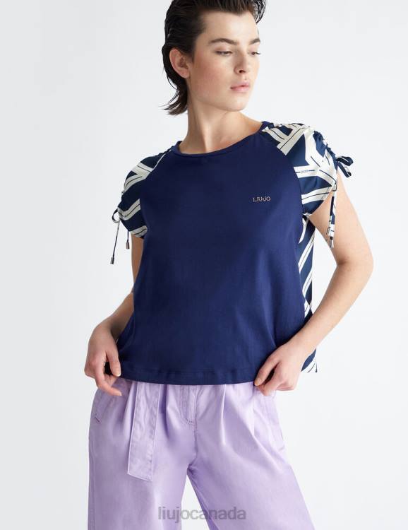 Clothing Liu Jo Printed Satin T-Shirt Women F606868