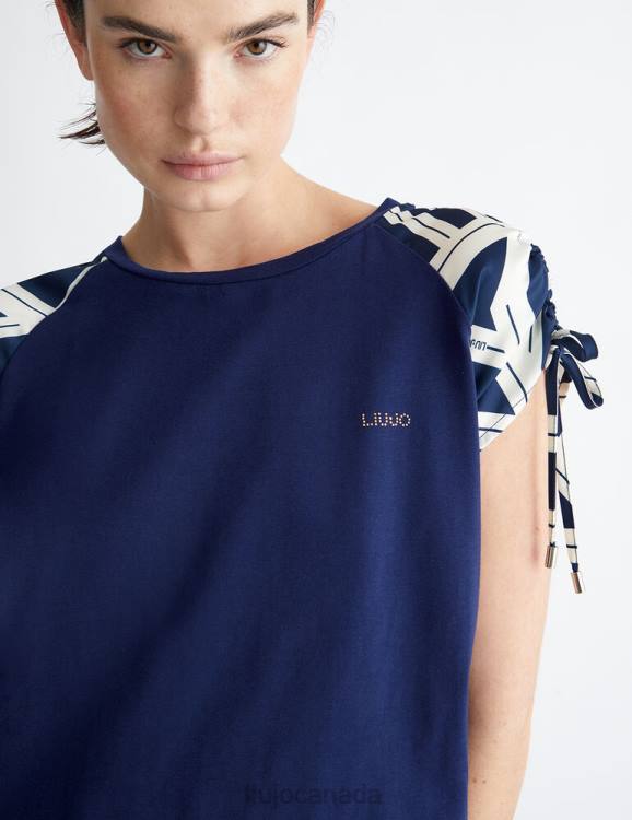 Clothing Liu Jo Printed Satin T-Shirt Women F606868