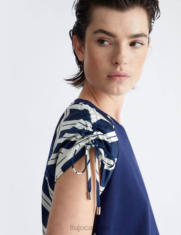 Clothing Liu Jo Printed Satin T-Shirt Women F606868