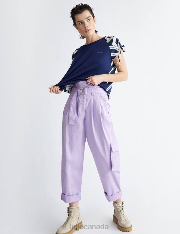 Clothing Liu Jo Printed Satin T-Shirt Women F606868