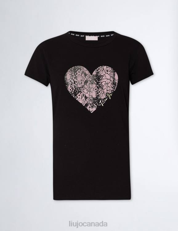 Clothing Liu Jo T-Shirt With Heart And Gemstones Women F6061047