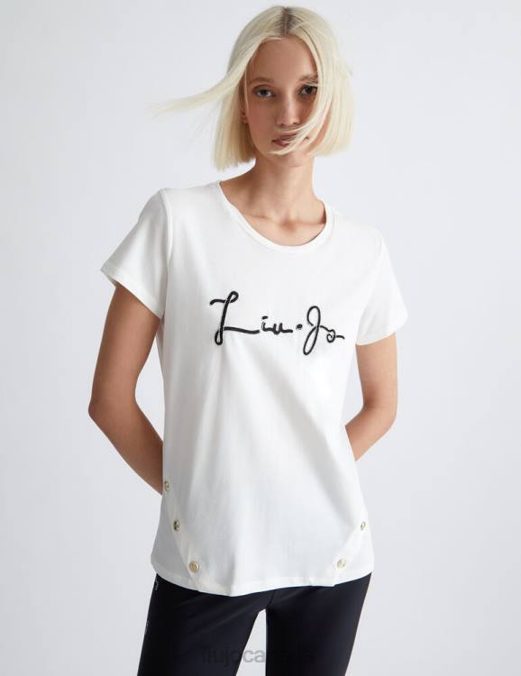 Clothing Liu Jo T-Shirt With Logo And Buttons Women F606978