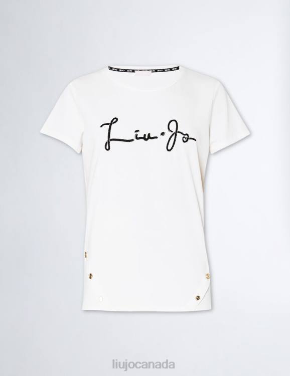 Clothing Liu Jo T-Shirt With Logo And Buttons Women F606978