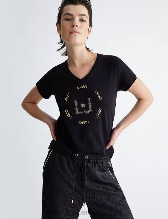 Clothing Liu Jo T-Shirt With Logo And Gemstones Women F606849