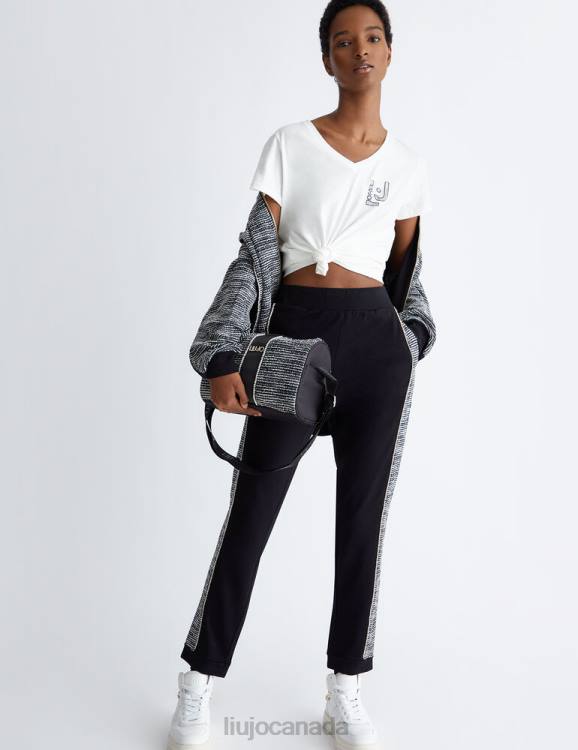 Clothing Liu Jo T-Shirt With Logo And Gemstones Women F606922