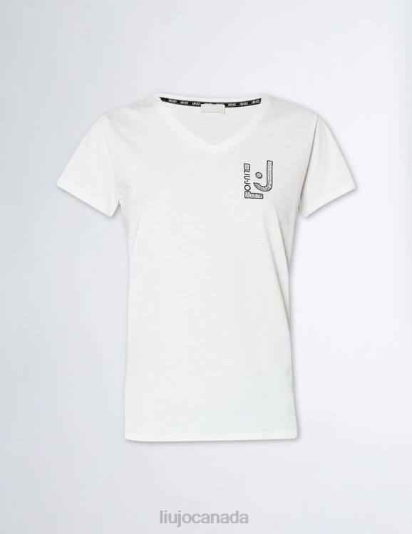 Clothing Liu Jo T-Shirt With Logo And Gemstones Women F606922