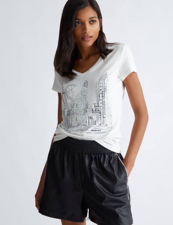 Clothing Liu Jo T-Shirt With Rhinestones Women F606254