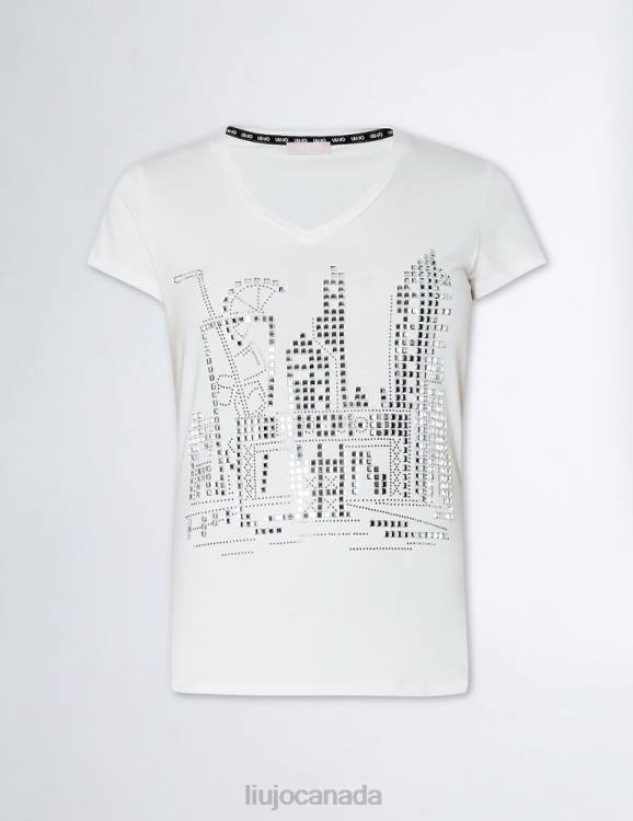 Clothing Liu Jo T-Shirt With Rhinestones Women F606254