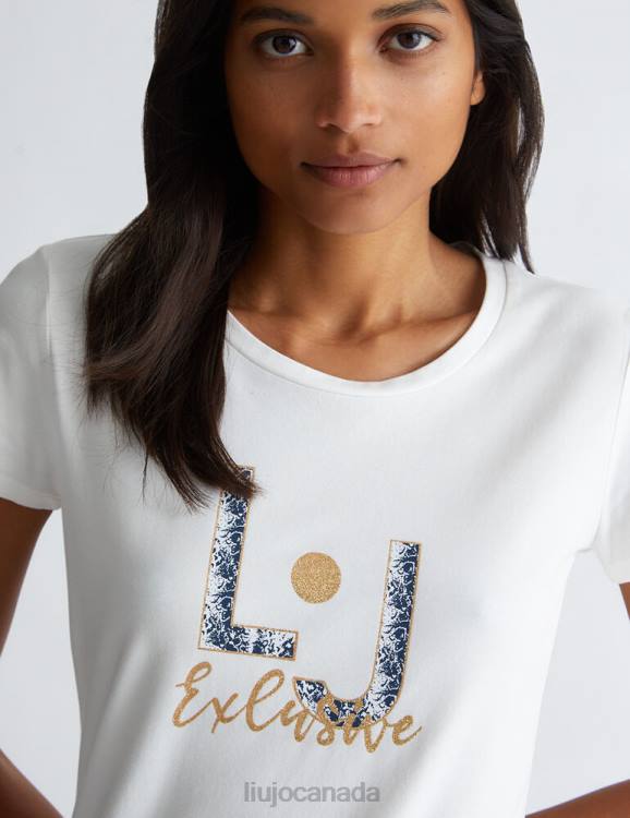 Clothing Liu Jo T-Shirt With Snakeskin Logo Women F606980