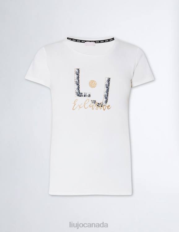 Clothing Liu Jo T-Shirt With Snakeskin Logo Women F606980
