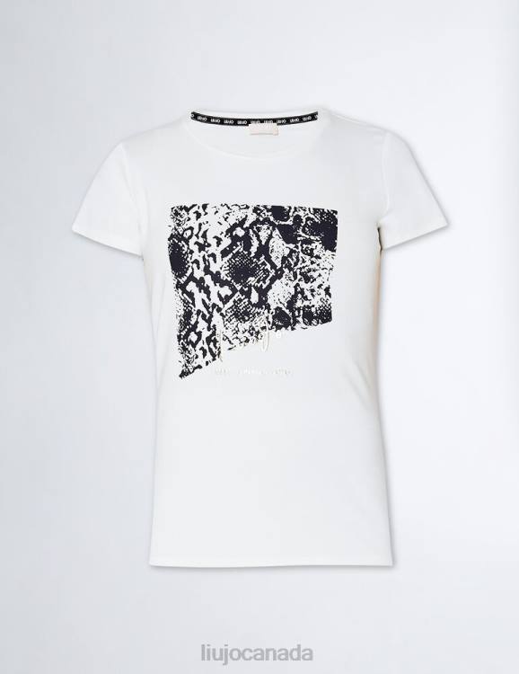 Clothing Liu Jo T-Shirt With Snakeskin Print Women F606977