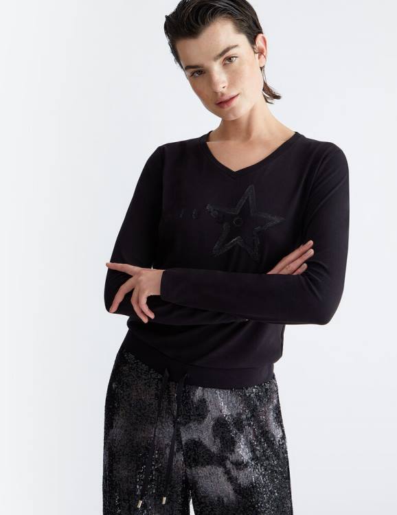 Clothing Liu Jo T-Shirt With Star And Logo Women F6061100